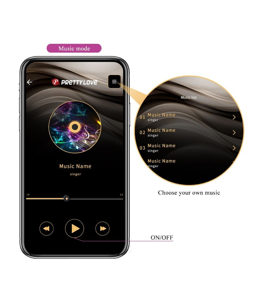 PRETTY LOVE - JEFFERSON PLUG ANAL CONTROLADO POR APP LILA