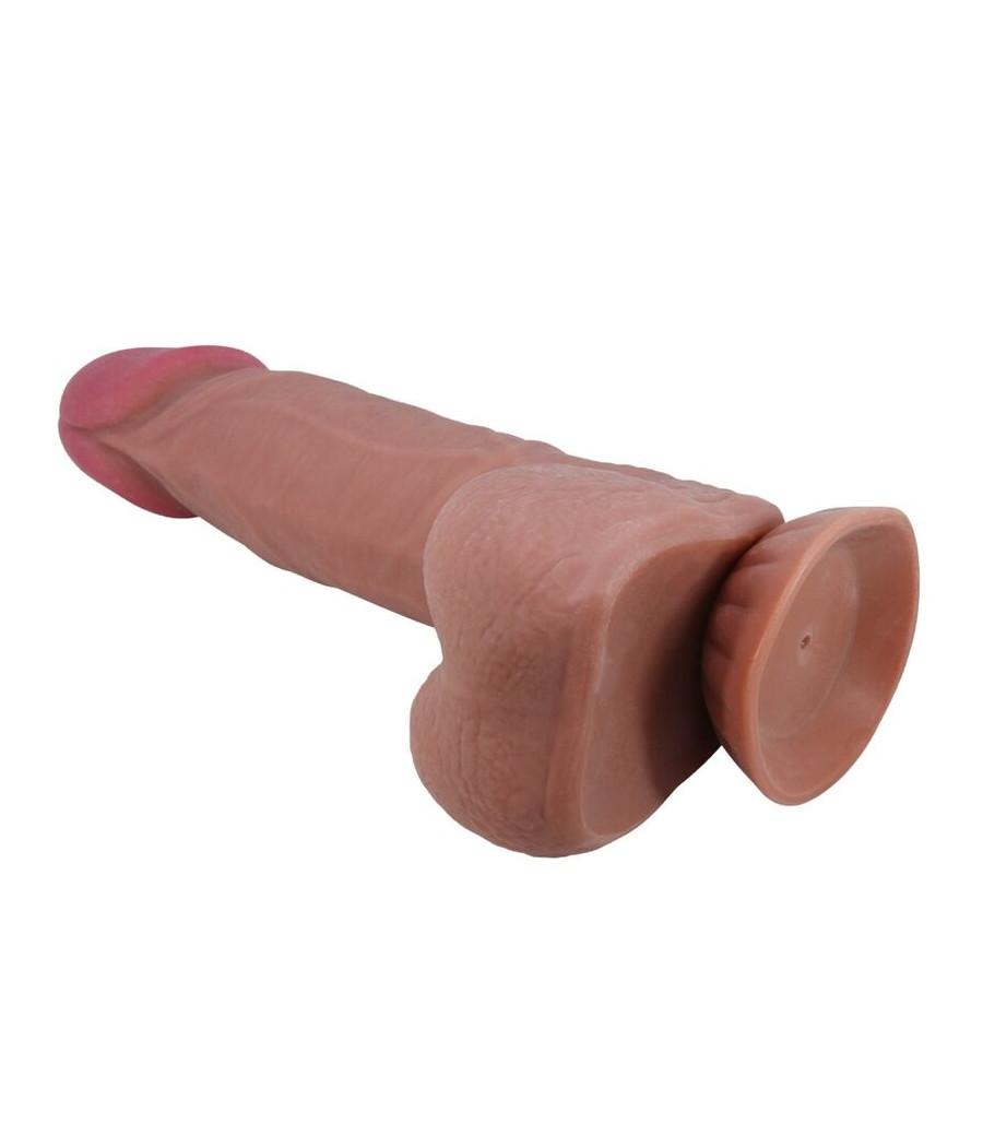 PRETTY LOVE - SÉRIE DESLIZANTE DILDO REALÍSTICO COM VENTOSA DESLIZANTE DE PELE MARROM 21,8 CM