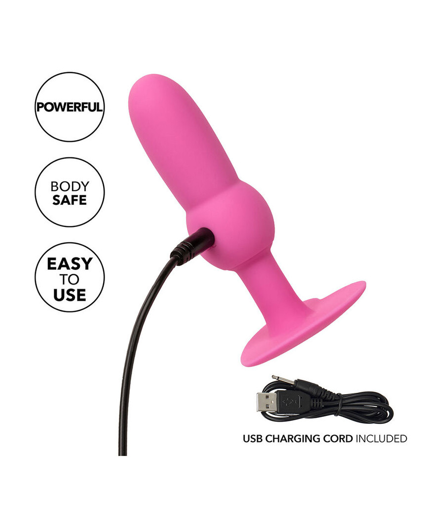 CALEXOTICS - FIRST TIME ANAL PLUG BEADED PROBE 10 VIBRATIONS PINK