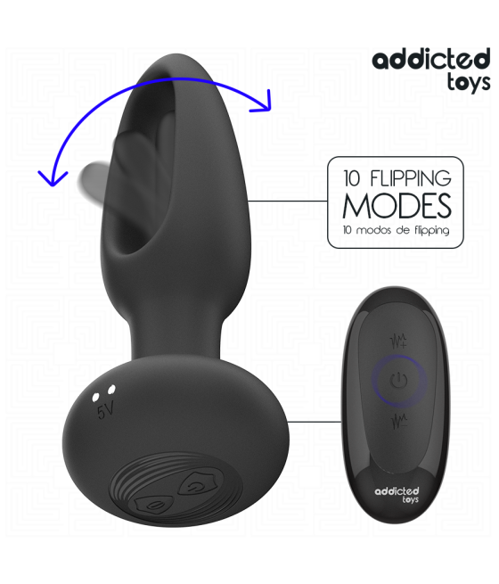 ADDICTED TOYS - PLUG ANALE CON LINGUA VIBRANTE E TELECOMANDO