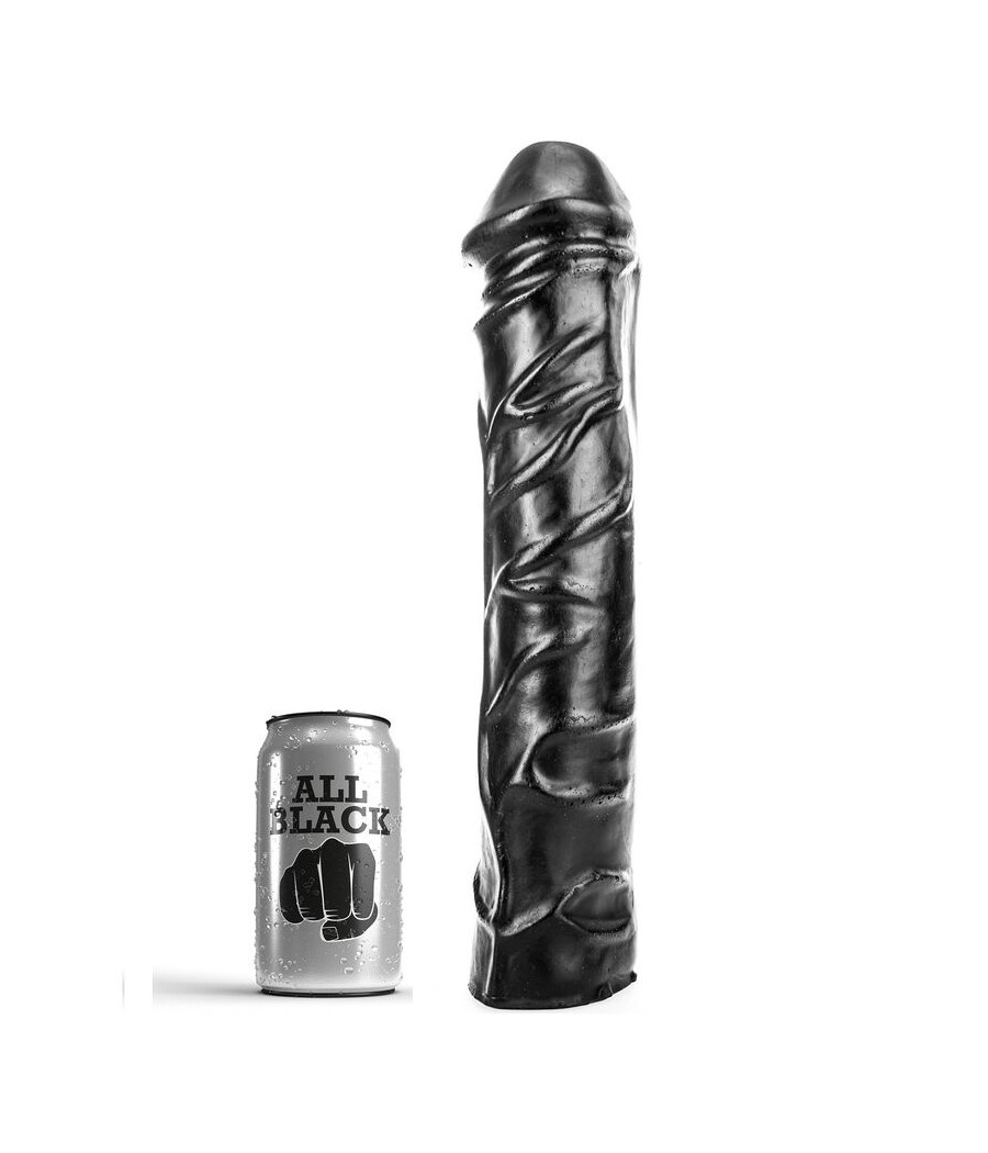 ALL BLACK - DILDO GIGANTE FISTING SUAVE 32 CM