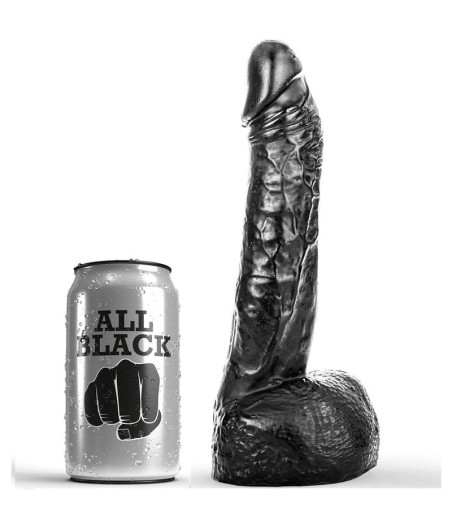 ALL BLACK - DILDO CON PUGNO 20 CM