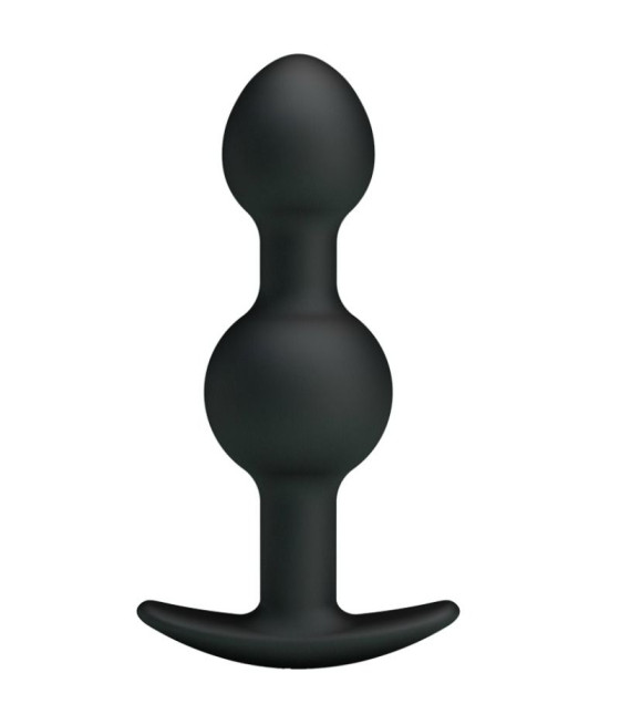PRETTY LOVE - BALLES ANAL EN SILICONE SPÉCIALE STIMULATION 10.3 CM NOIRES