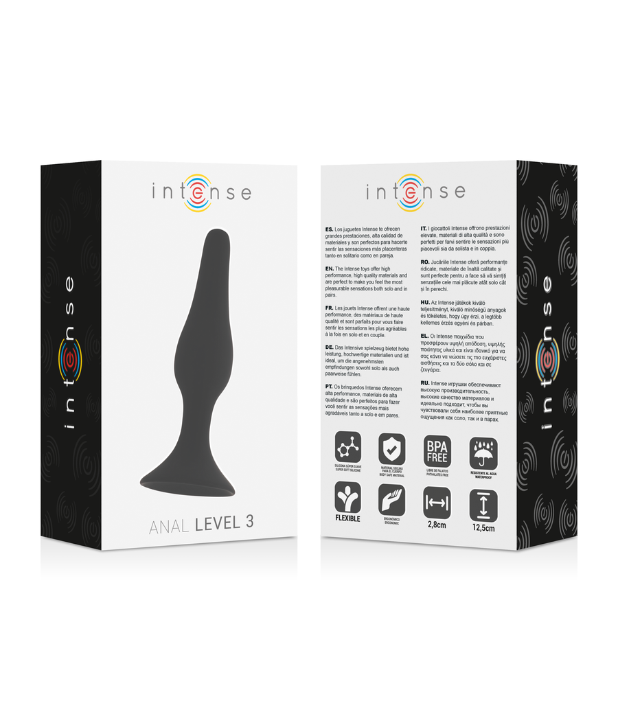 INTENSE - ANAL LEVEL 3 12.5CM BLACK
