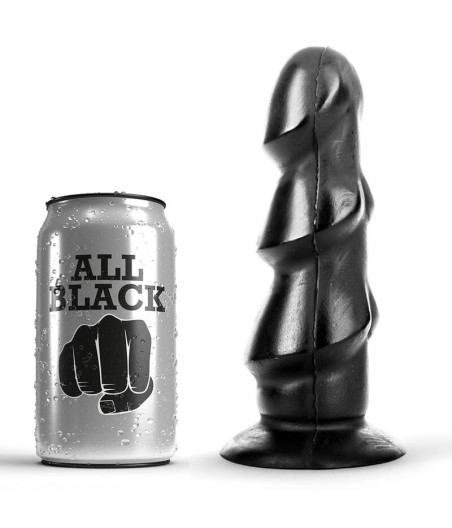 ALL BLACK - DILDO 17 CM