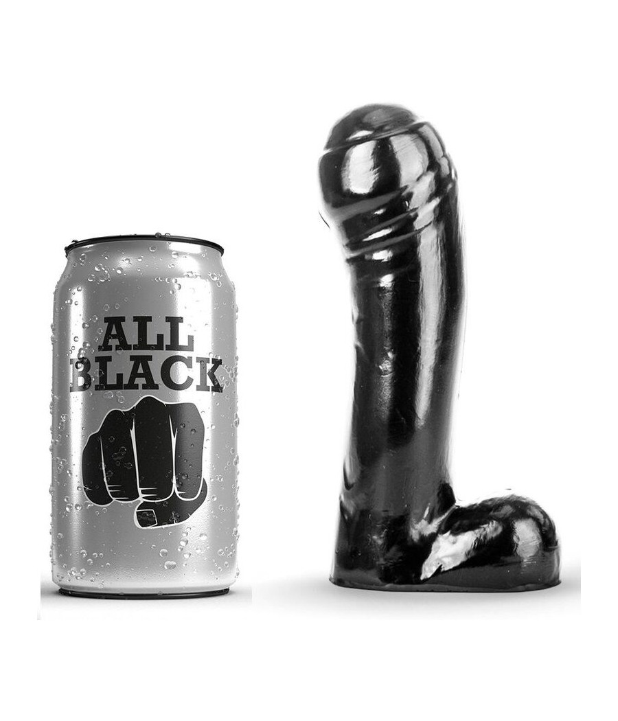 ALL BLACK - DILDO NERO 15 CM