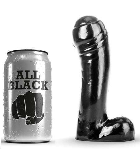 ALL BLACK - DILDO BLACK 15 CM
