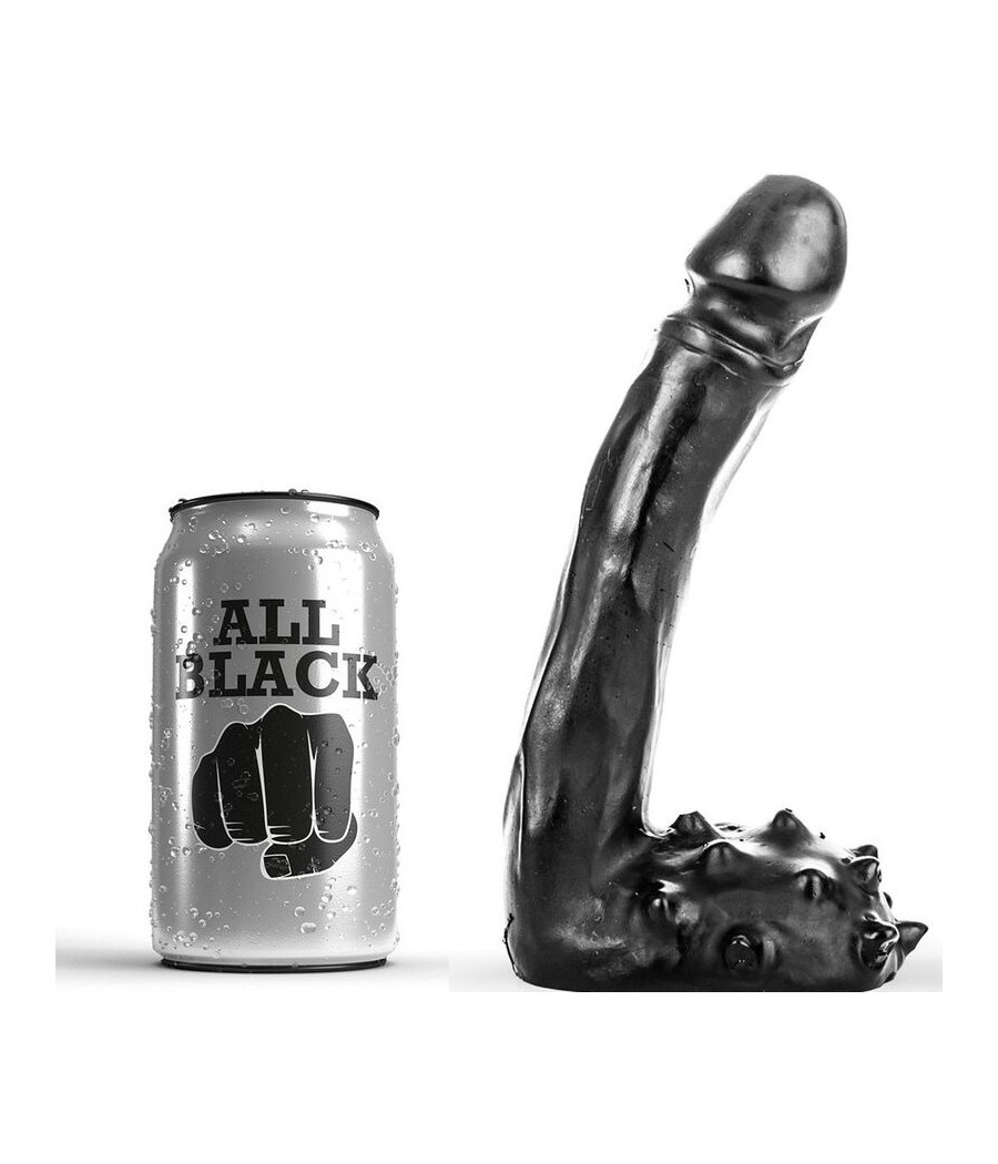 ALL BLACK - DILDO REALISTIC 19 CM