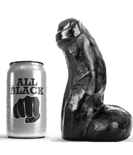 ALL BLACK - DONG RÉALISTE NOIR 17 CM
