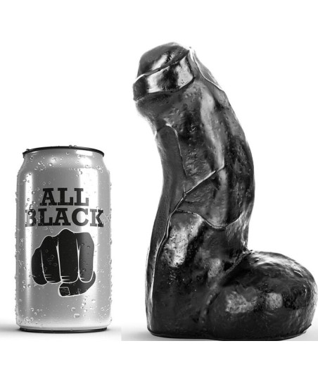 ALL BLACK - DONG NERO REALISTICO 17 CM
