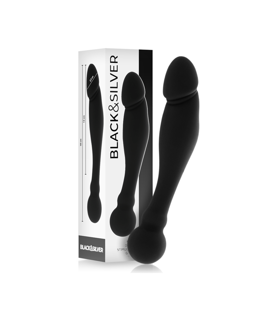 BLACK&SILVER - KARL DILDO ESTIMULADOR PUNTO G 18 CM