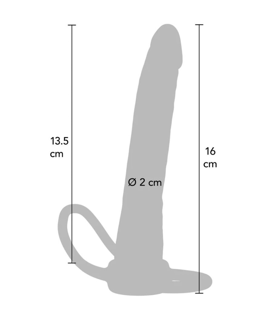 GET REAL - DUPLA CONFUSÃO - PENETRADOR ANAL DE SILICONE 16 CM
