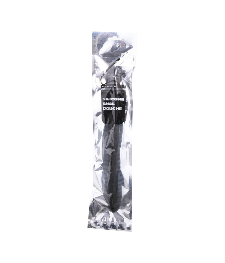 ALL BLACK - DOCCIA ANALE IN SILICONE 27 CM