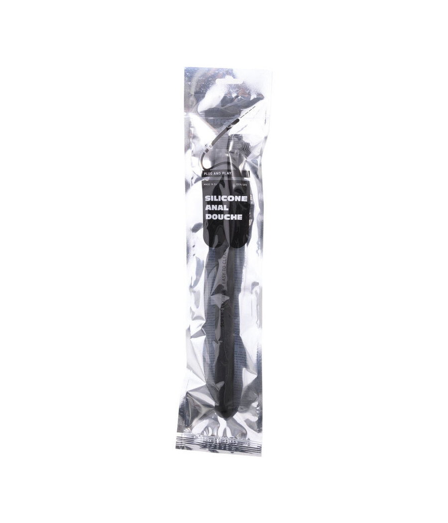 ALL BLACK - BEADED SHOWER ANAL SILICONE 27 CM