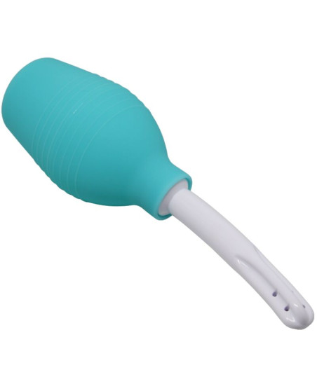 MR PLAY - DOCCIA ANALE IN GOMMA BLU PERA
