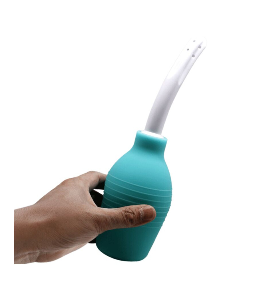MR PLAY - DOCCIA ANALE IN GOMMA BLU PERA