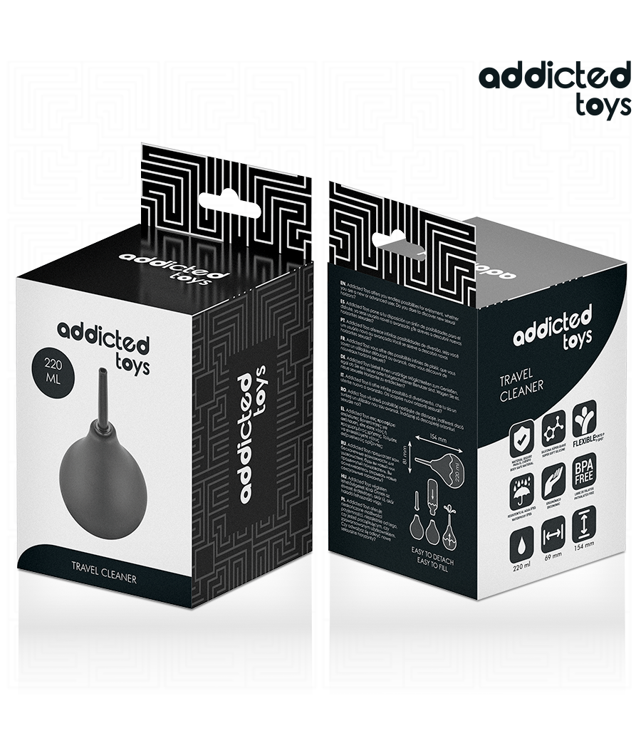ADDICTED TOYS - LIMPADOR ANAL DE VIAGEM TAMANHO L 220 ML