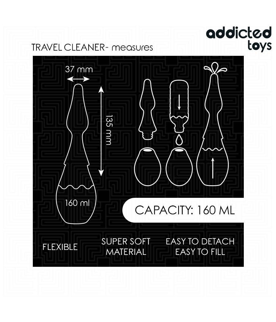 ADDICTED TOYS - TRAVEL CLEANER SILICONE MODEL 1