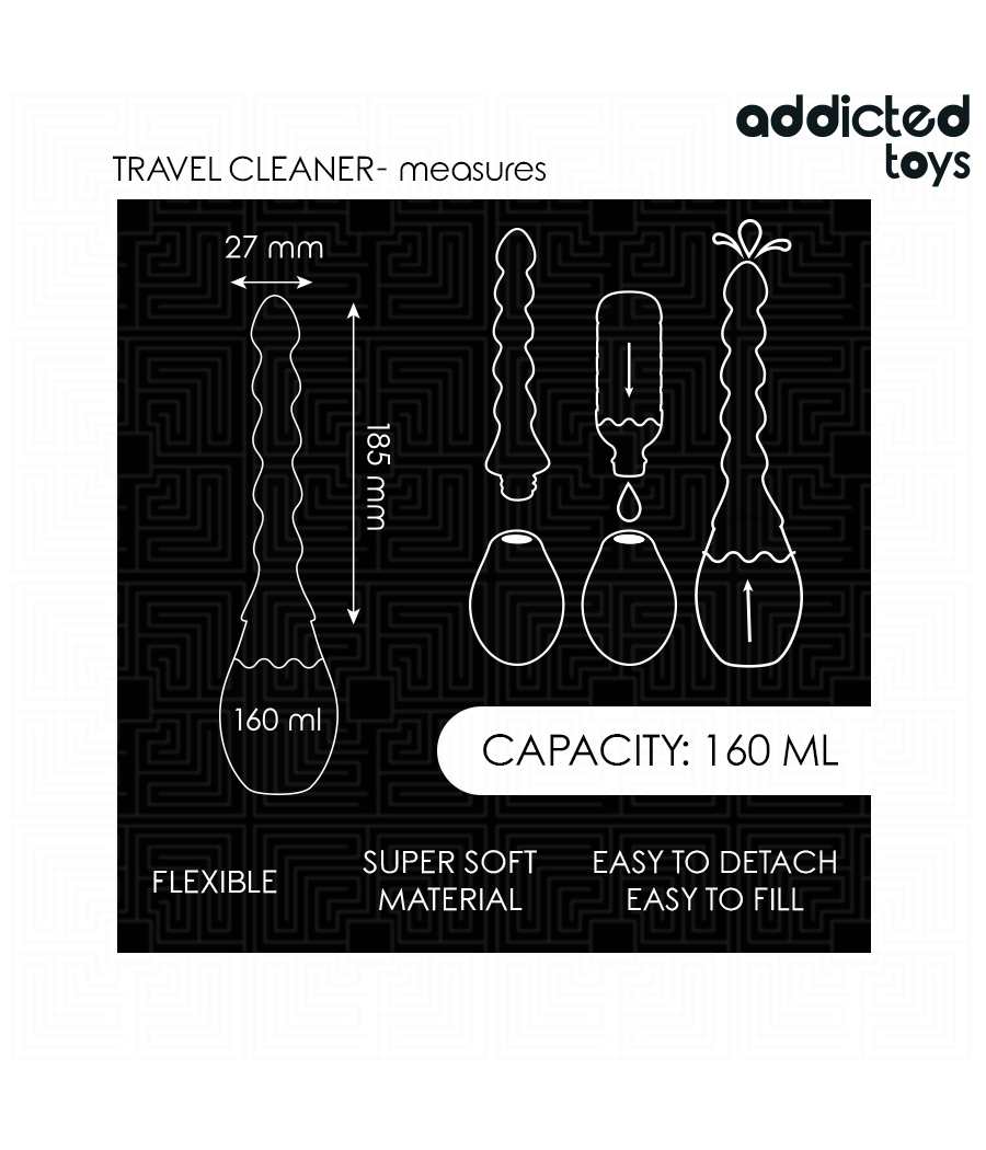ADDICTED TOYS - LIMPADOR DE VIAGEM MODELO 2