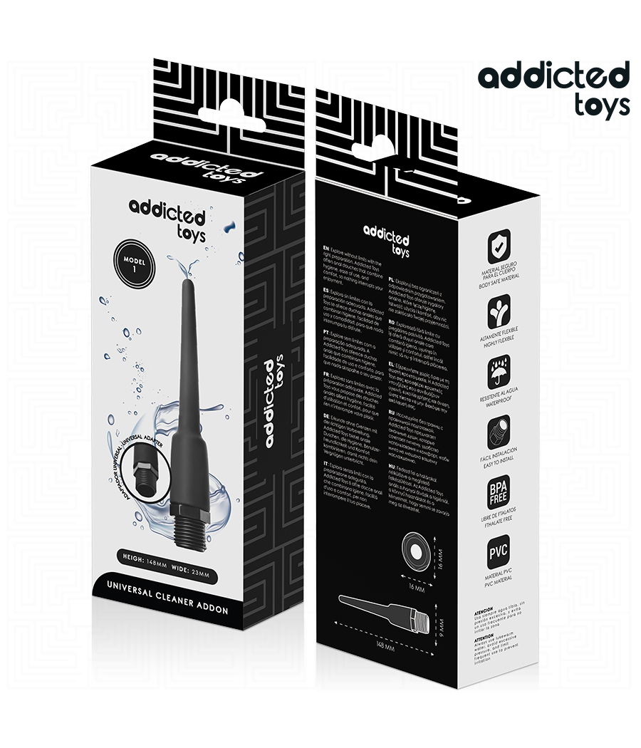 ADDICTED TOYS - ANAL CLEANER WITH UNIVERSAL ADAPTER MODEL 1