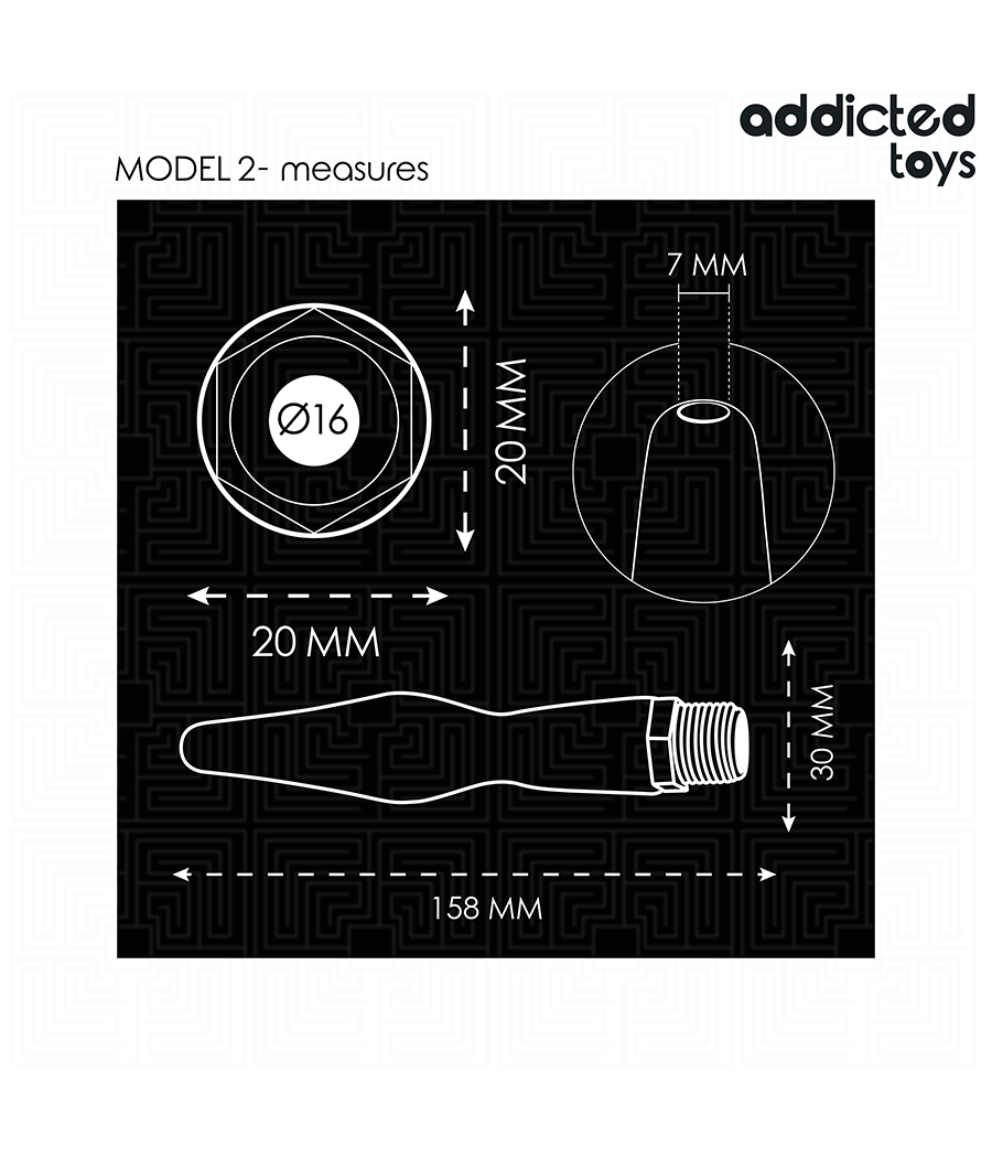 ADDICTED TOYS - ANAL CLEANER WITH UNIVERSAL ADAPTER MODEL 2