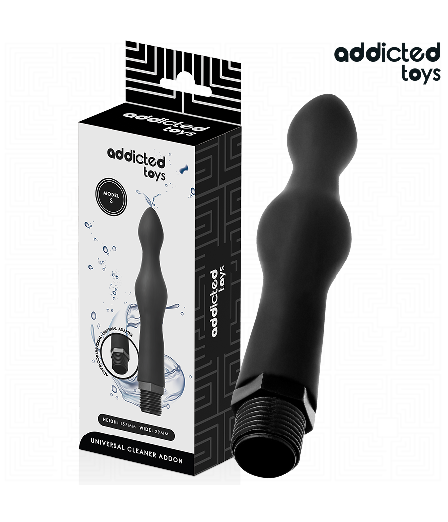 ADDICTED TOYS - NETTOYEUR ANAL AVEC ADAPTATEUR UNIVERSEL MODÈLE 3