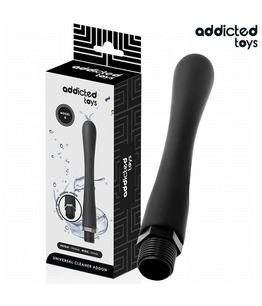 ADDICTED TOYS - PULITORE ANALE CON ADATTATORE UNIVERSALE MODELLO 4