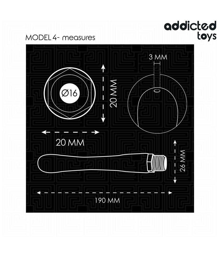 ADDICTED TOYS - NETTOYEUR ANAL AVEC ADAPTATEUR UNIVERSEL MODÈLE 4