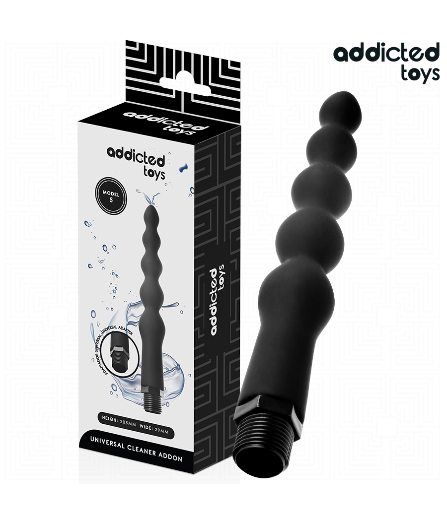 ADDICTED TOYS - NETTOYEUR ANAL AVEC ADAPTATEUR UNIVERSEL MODÈLE 5