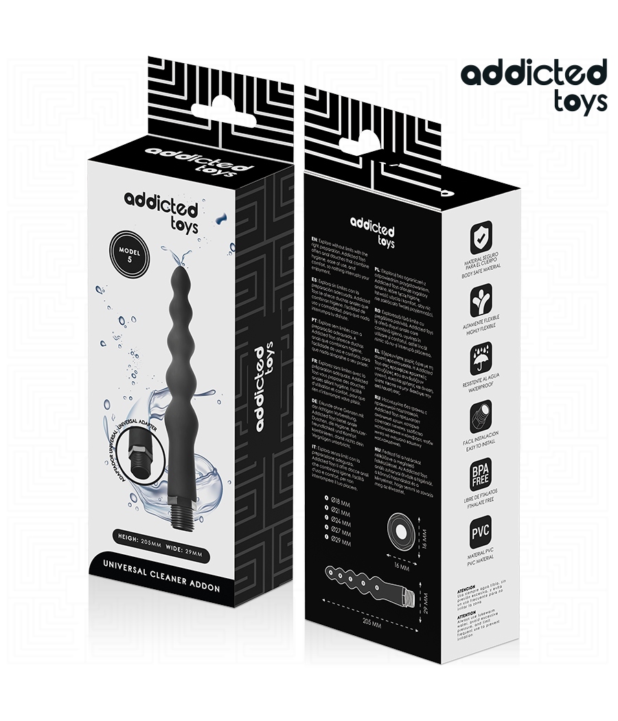 ADDICTED TOYS - ANAL CLEANER WITH UNIVERSAL ADAPTER MODEL 5