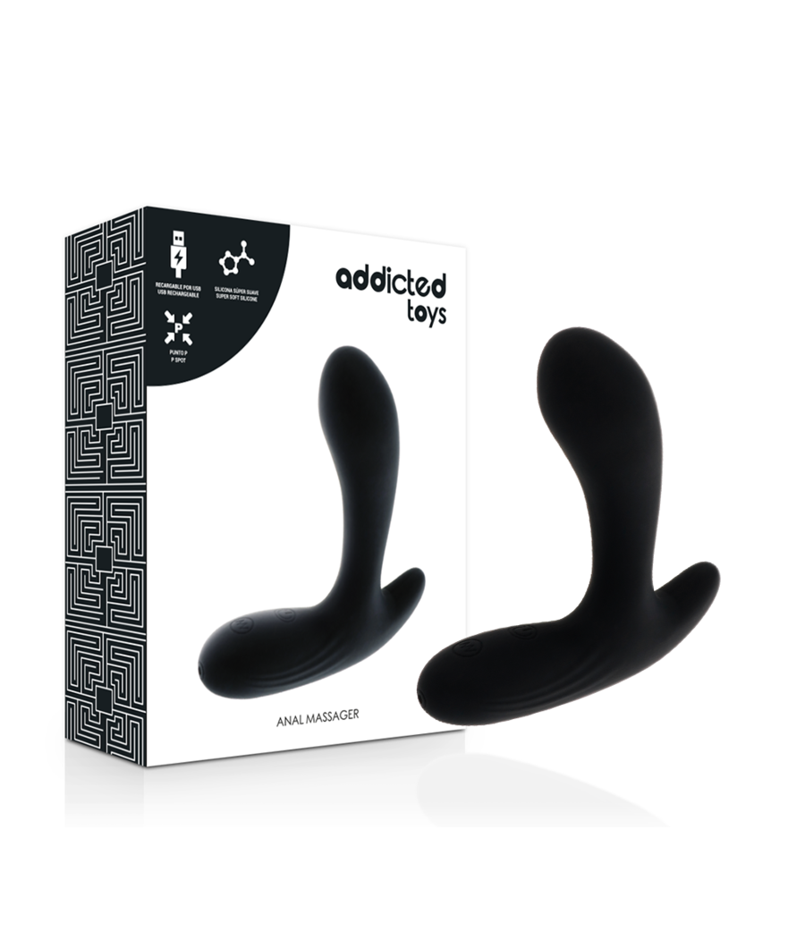ADDICTED TOYS - MASSAGGIATORE ANALE VIBRAZIONE NERA