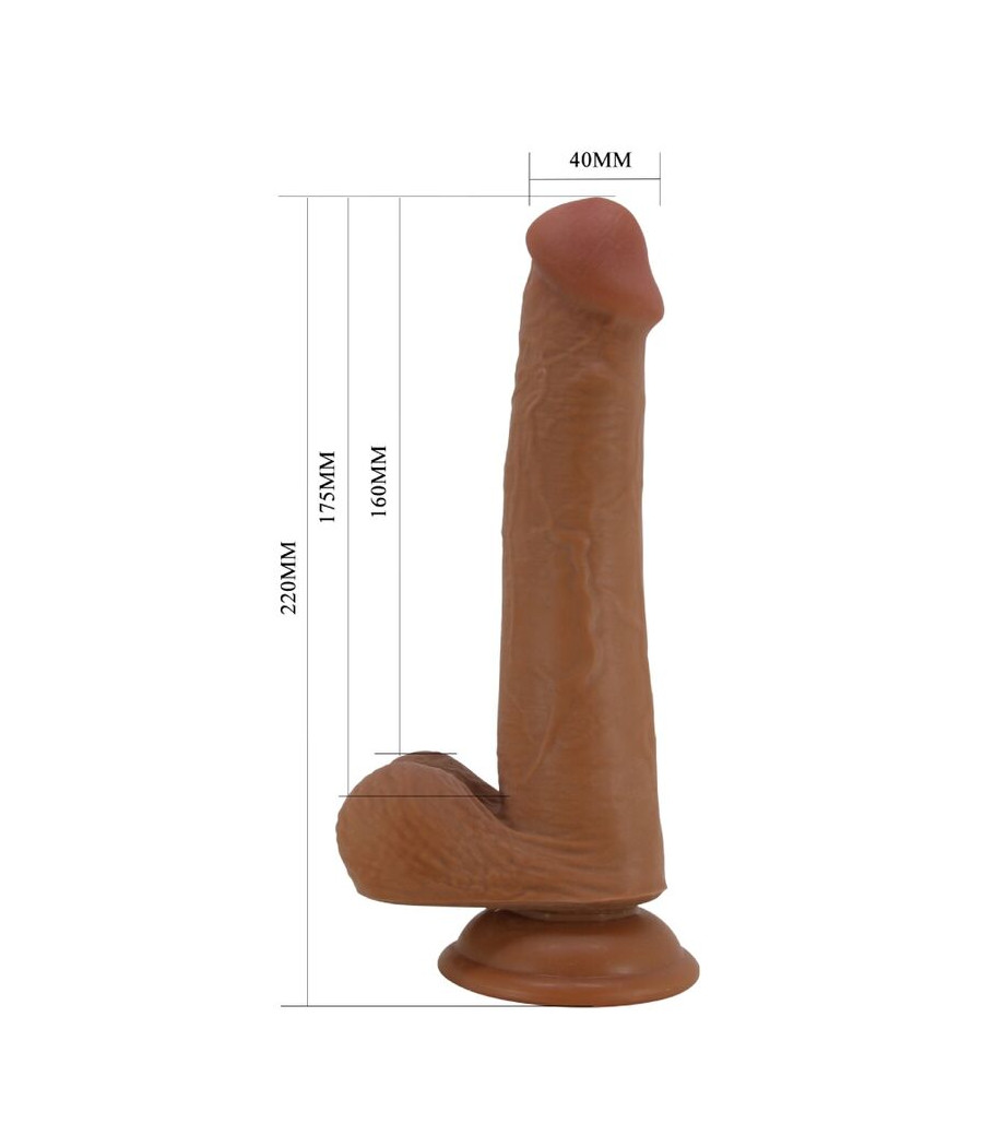 PRETTY LOVE - GRAND GODE RÉALISTE 22 CM MARRON