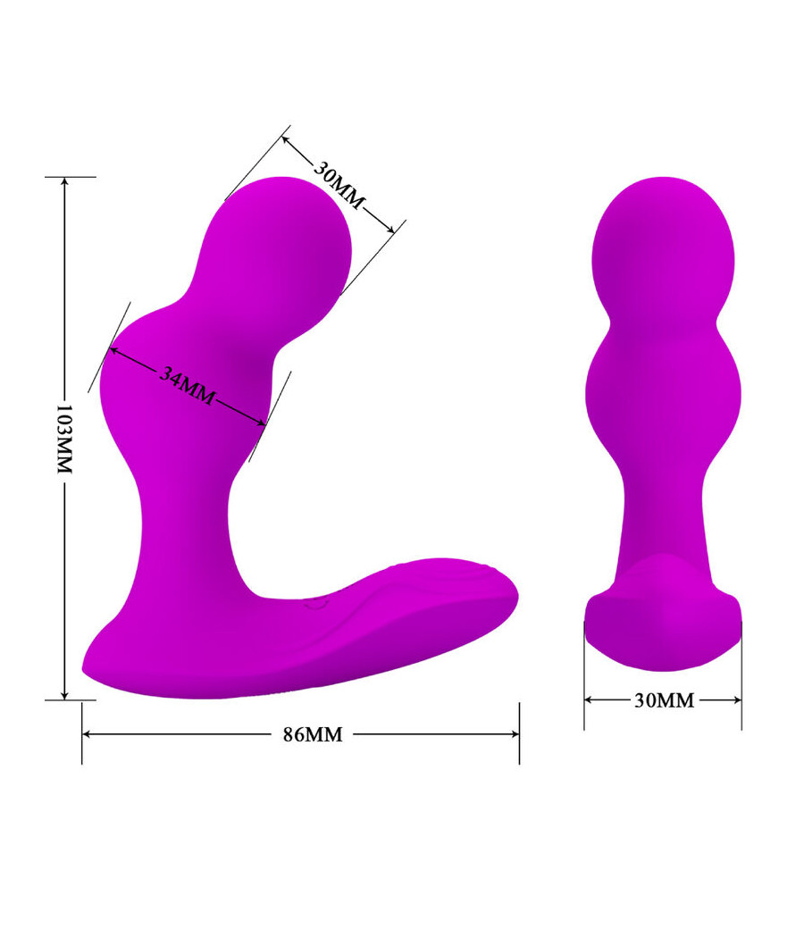 PRETTY LOVE - MASSAGER VIBRATEUR ANAL TERRANCE AVEC TÉLÉCOMMANDE