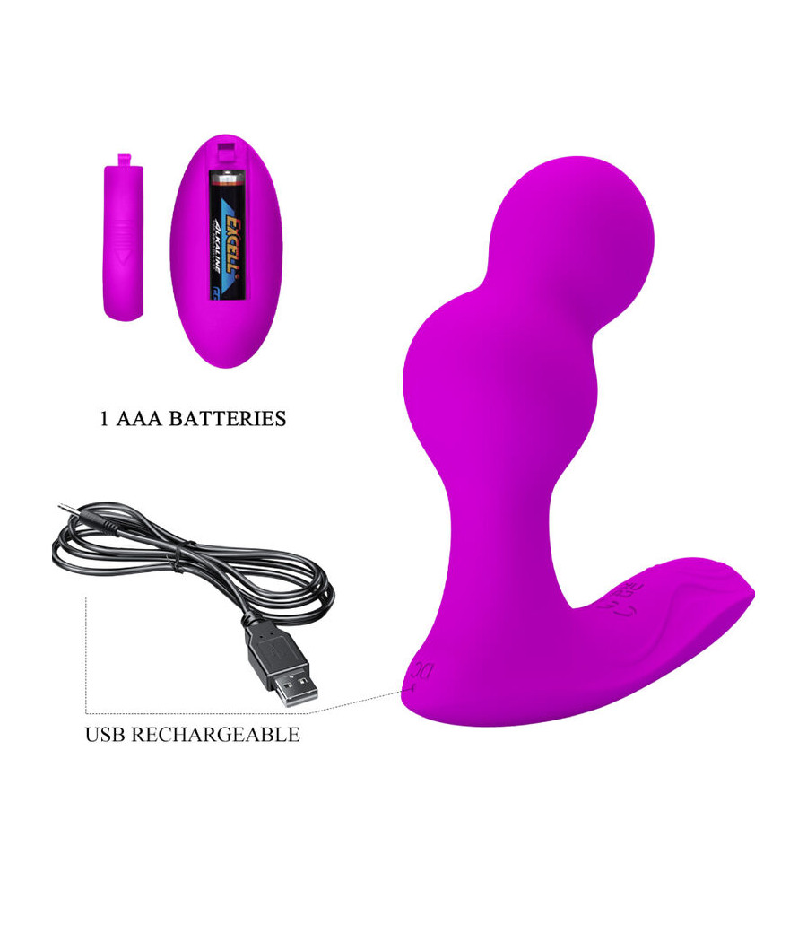 PRETTY LOVE - MASSAGER VIBRATEUR ANAL TERRANCE AVEC TÉLÉCOMMANDE