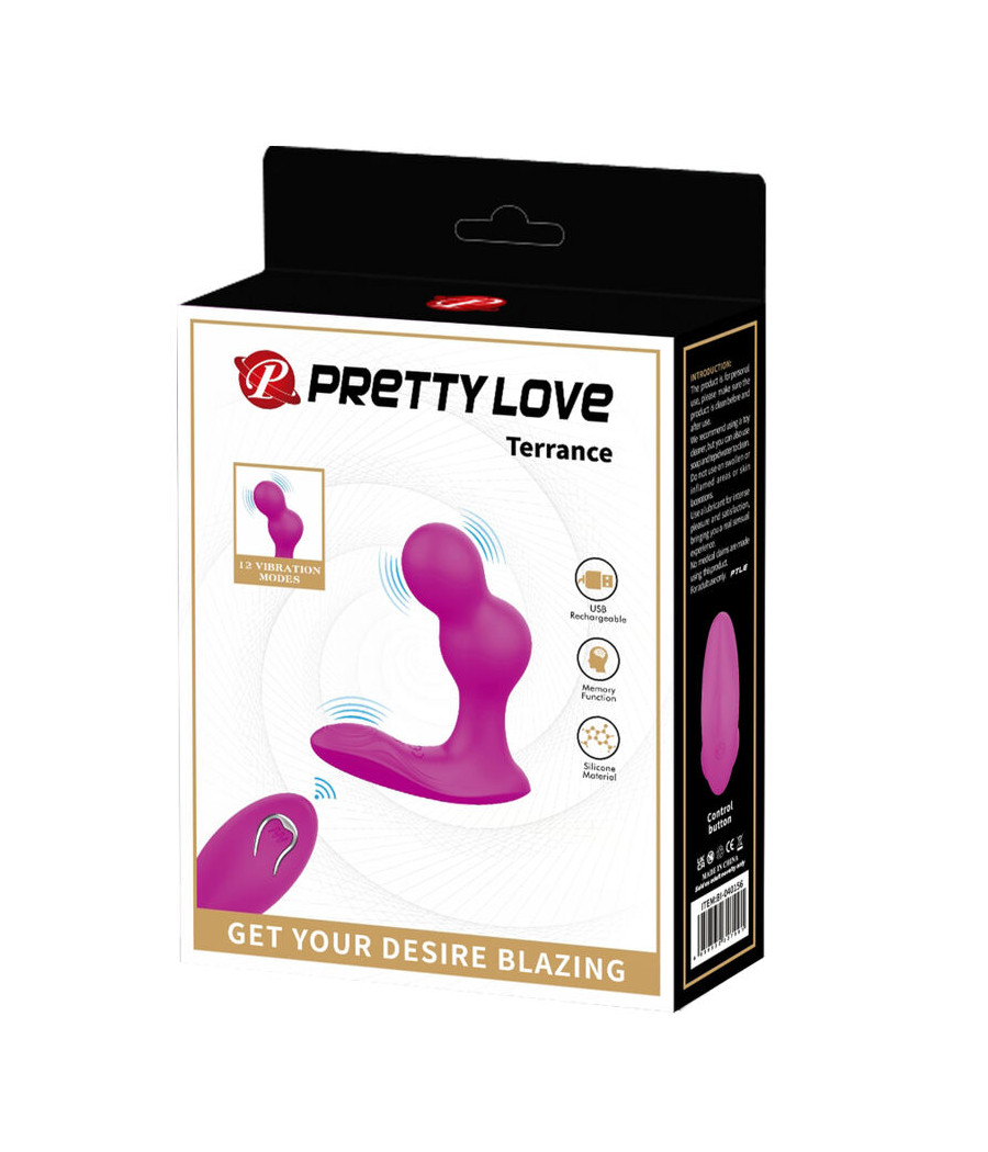 PRETTY LOVE - MASSAGER VIBRATEUR ANAL TERRANCE AVEC TÉLÉCOMMANDE