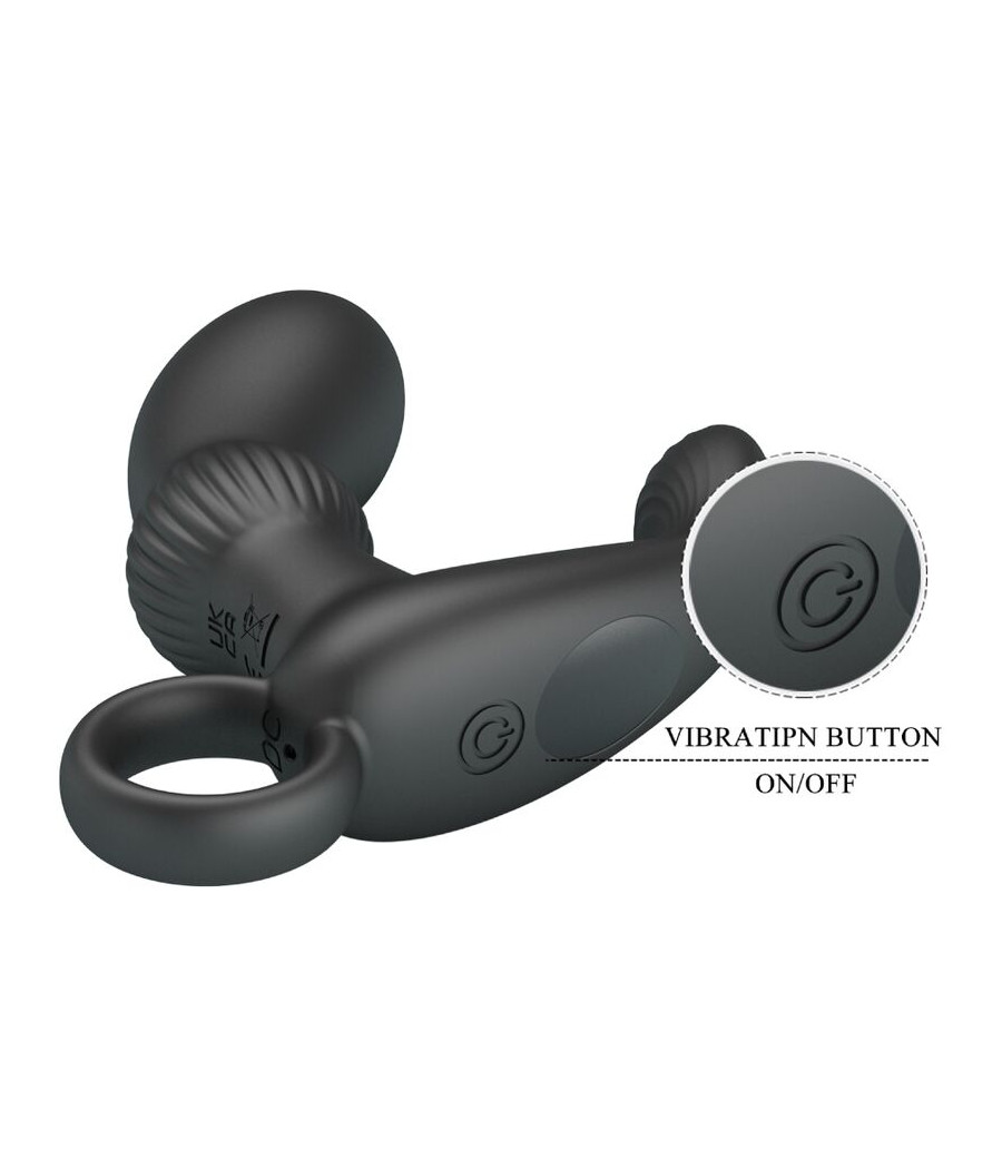 PRETTY LOVE - CAYLA MASSAGEADOR VIBRADOR ANAL PRETO