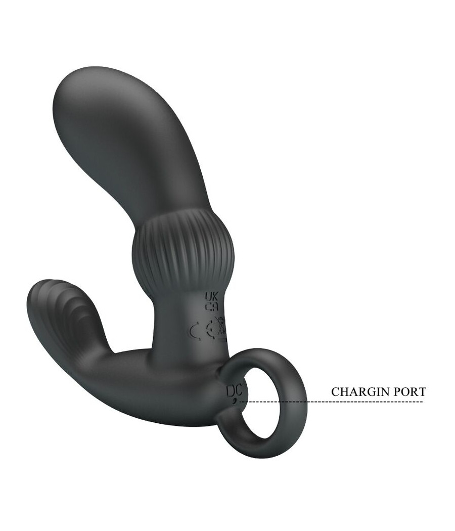 PRETTY LOVE - CAYLA MASAJEADOR VIBRADOR ANAL NEGRO