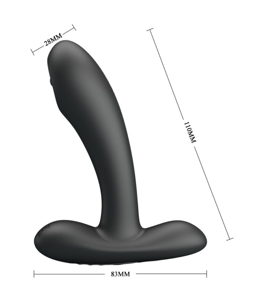 PRETTY LOVE - REMINGTON ANAL- UND VAGINAL-VIBRATIONSMASSAGER SCHWARZ