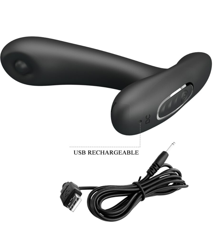 PRETTY LOVE - REMINGTON ANAL AND VAGINAL VIBRATING MASSAGER BLACK