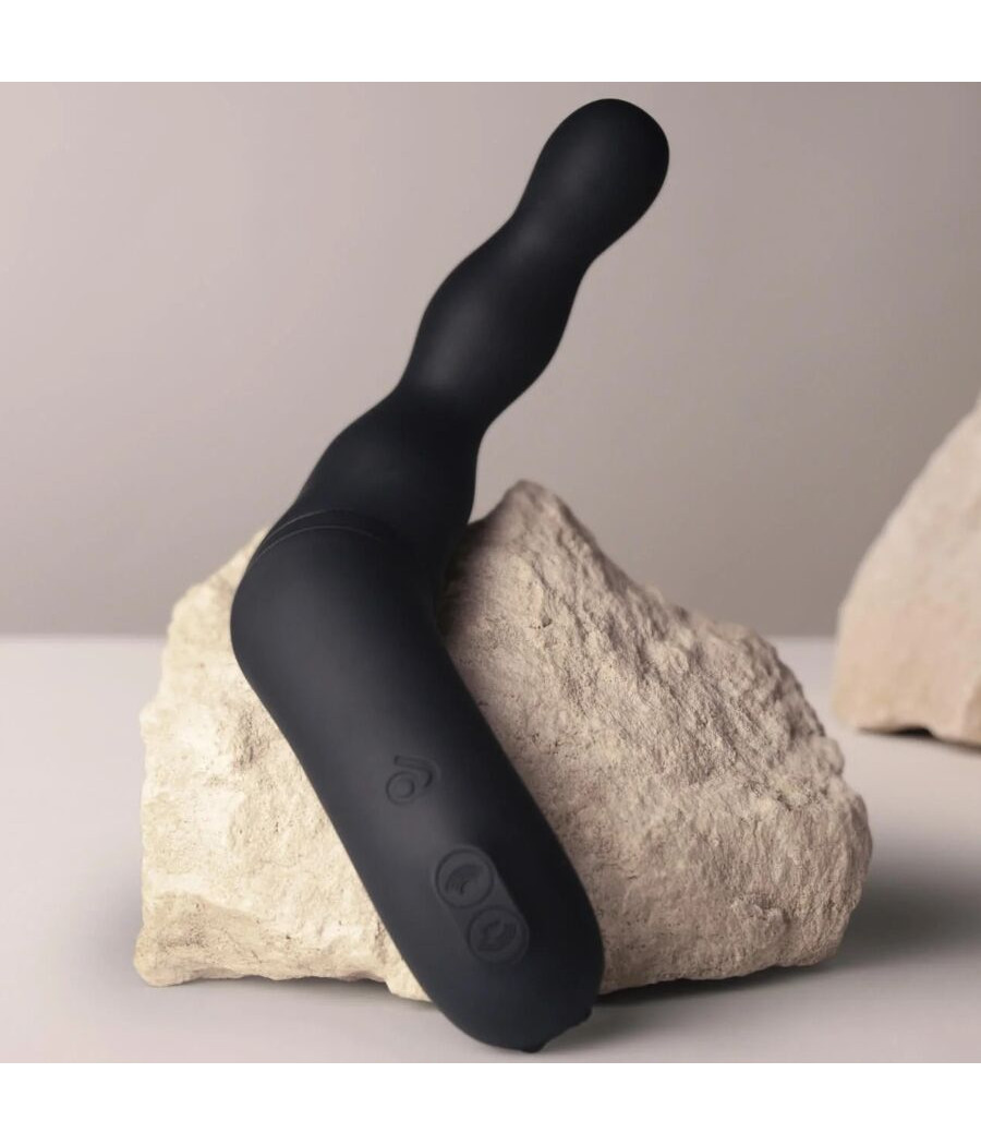 ROCKS-OFF - ADATTATORE NERO PER VIBRATORE PROSTATICO E ANALE