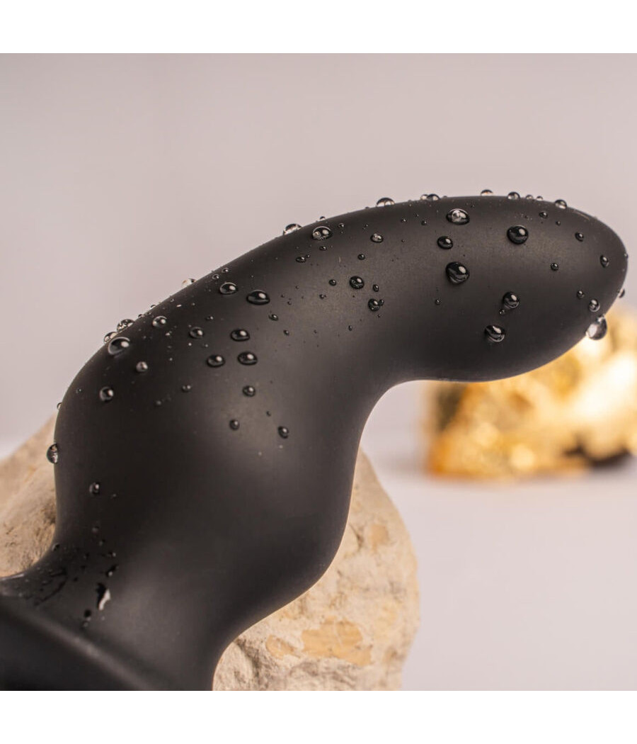 ROCKS-OFF - PLUG ANAL RO-ZEN RRO COM ANEL VIBRATÓRIO PARA PÊNIS PRETO