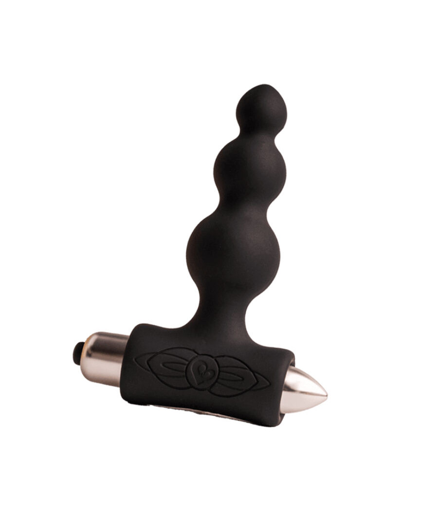 ROCKS- OFF - PETITE SENSATIONS BUBBLES PLUG ANAL VIBRADOR NEGRO
