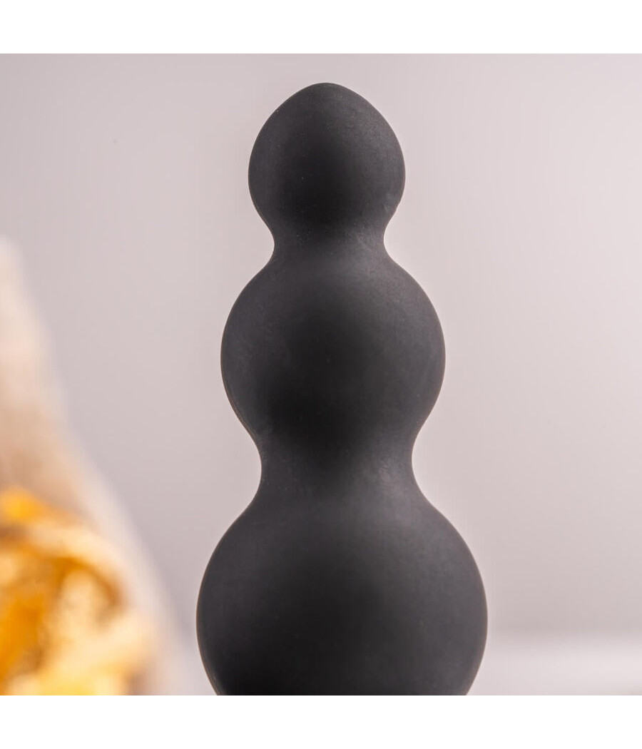 ROCKS- OFF - PETITE SENSATIONS BUBBLES ANAL PLUG VIBRATOR BLACK