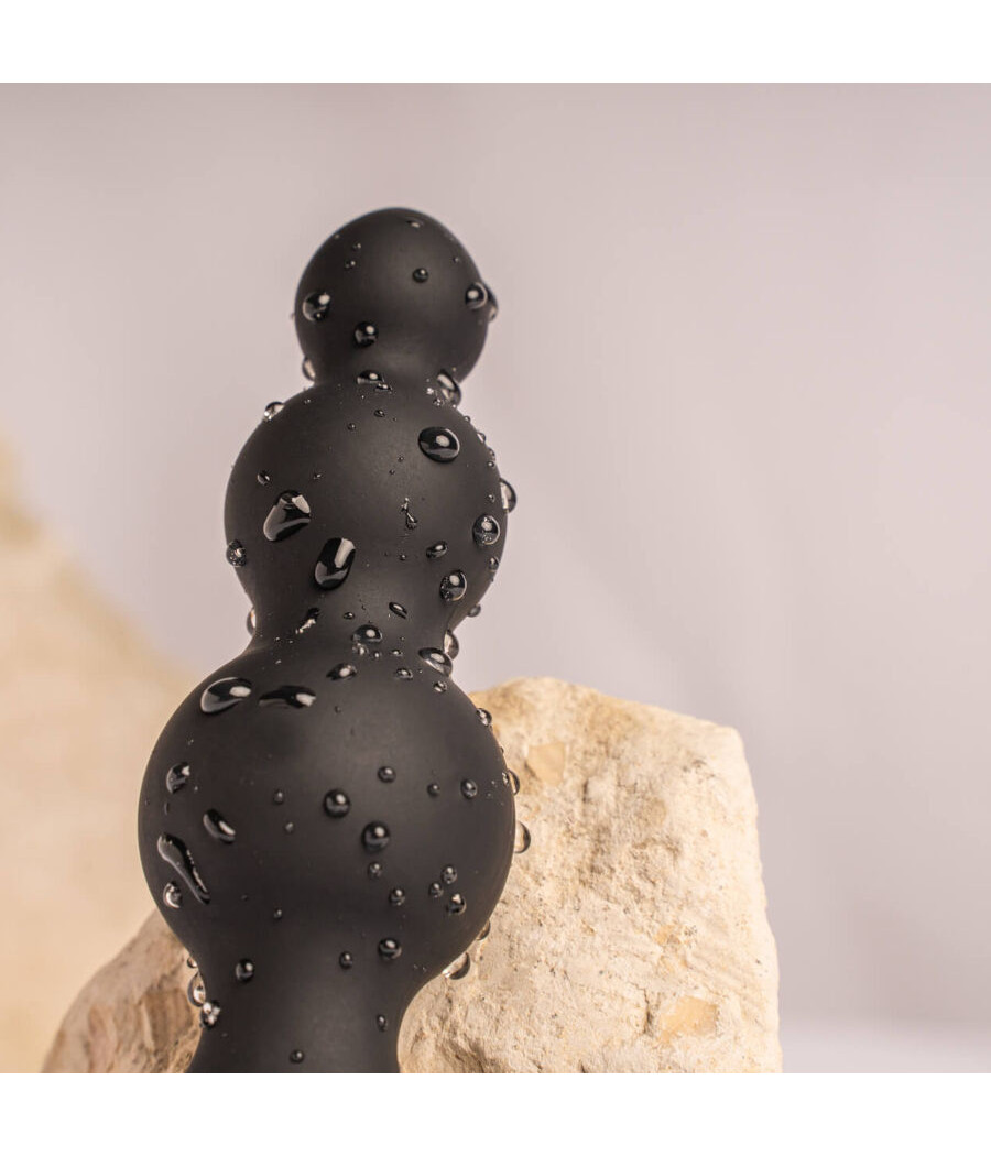 ROCKS-OFF - PETITE SENSATIONS BUBBLES PLUG ANAL VIBRADOR PRETO