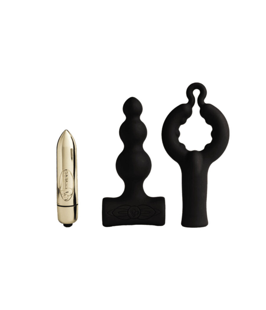 ROCKS- OFF - PETITE SENSATIONS BUBBLES PLUG ANAL VIBRADOR NEGRO