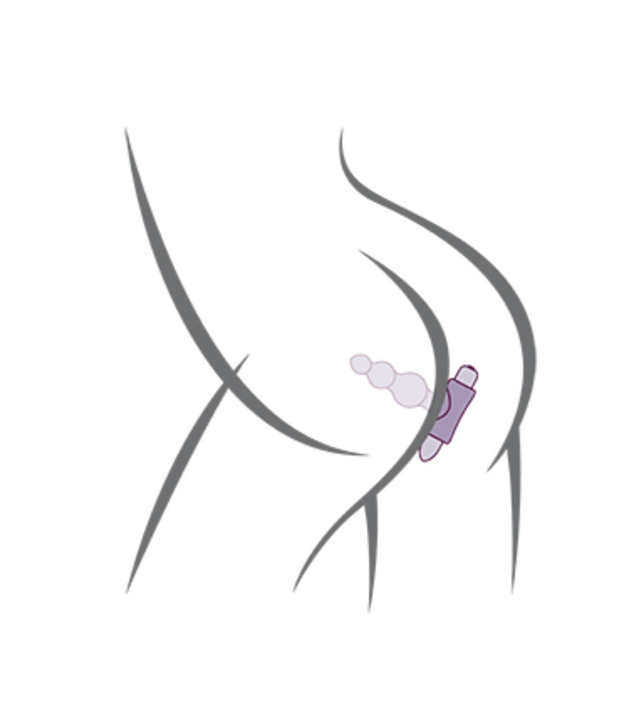 ROCKS-OFF - PETITE SENSATIONS BUBBLES PLUG ANAL VIBRADOR PRETO