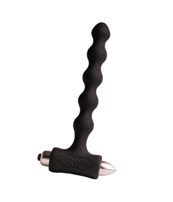 ROCKS- OFF - PETITE SENSATIONS PEARLS PLUG ANAL VIBRADOR NEGRO