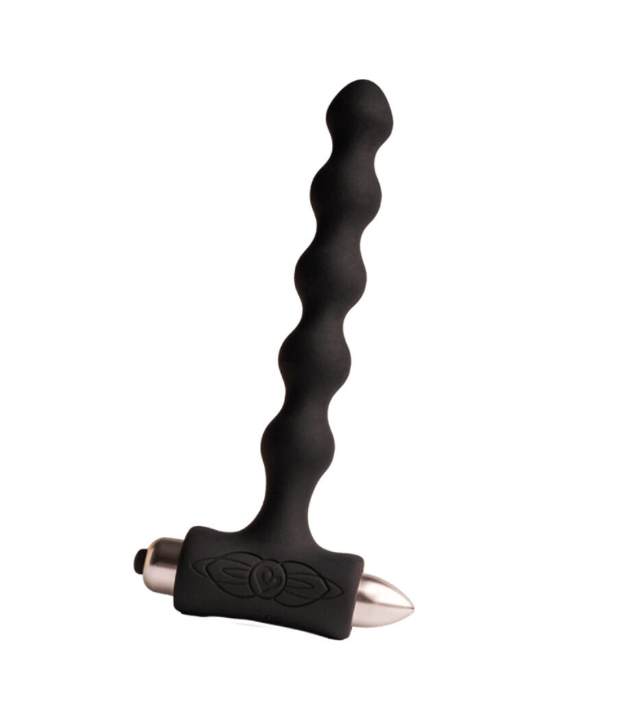 ROCKS-OFF - PETITE SENSATIONS PEARLS PLUG ANAL VIBRADOR PRETO