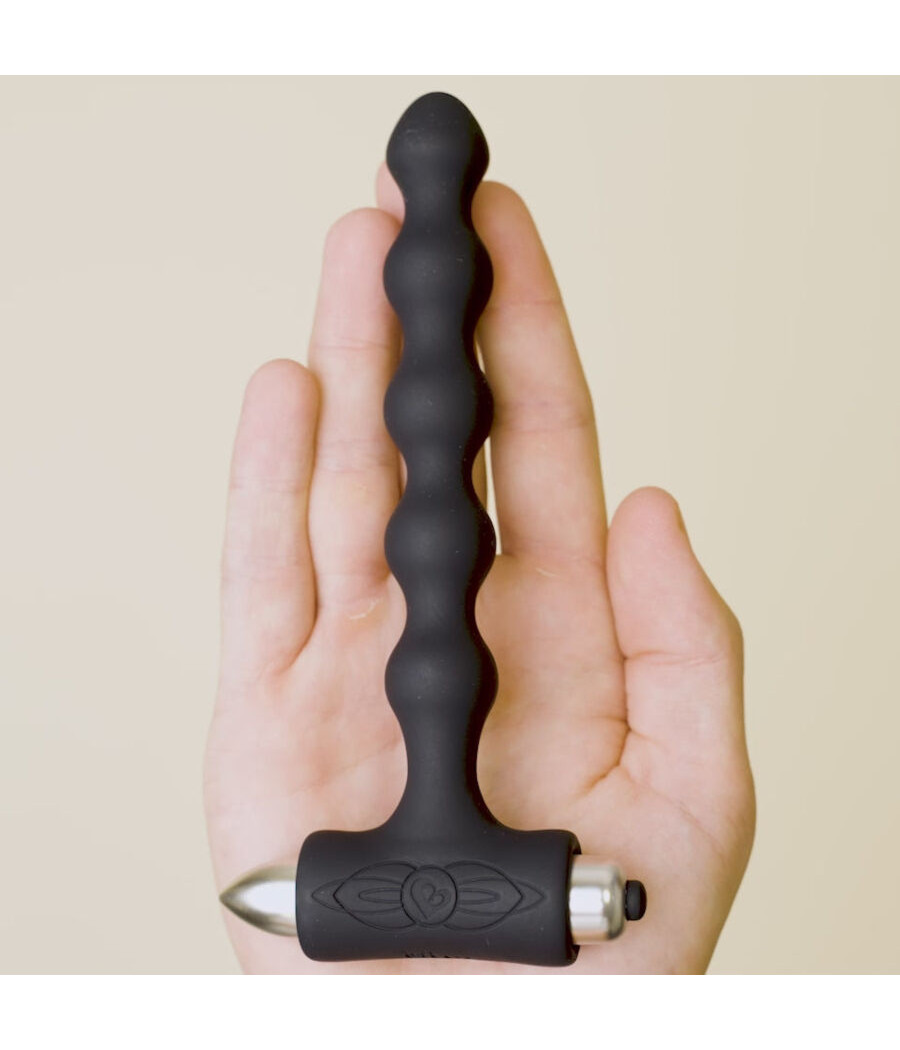 ROCKS-OFF - PETITE SENSATIONS PERLES ANAL PLUG VIBRATEUR NOIR