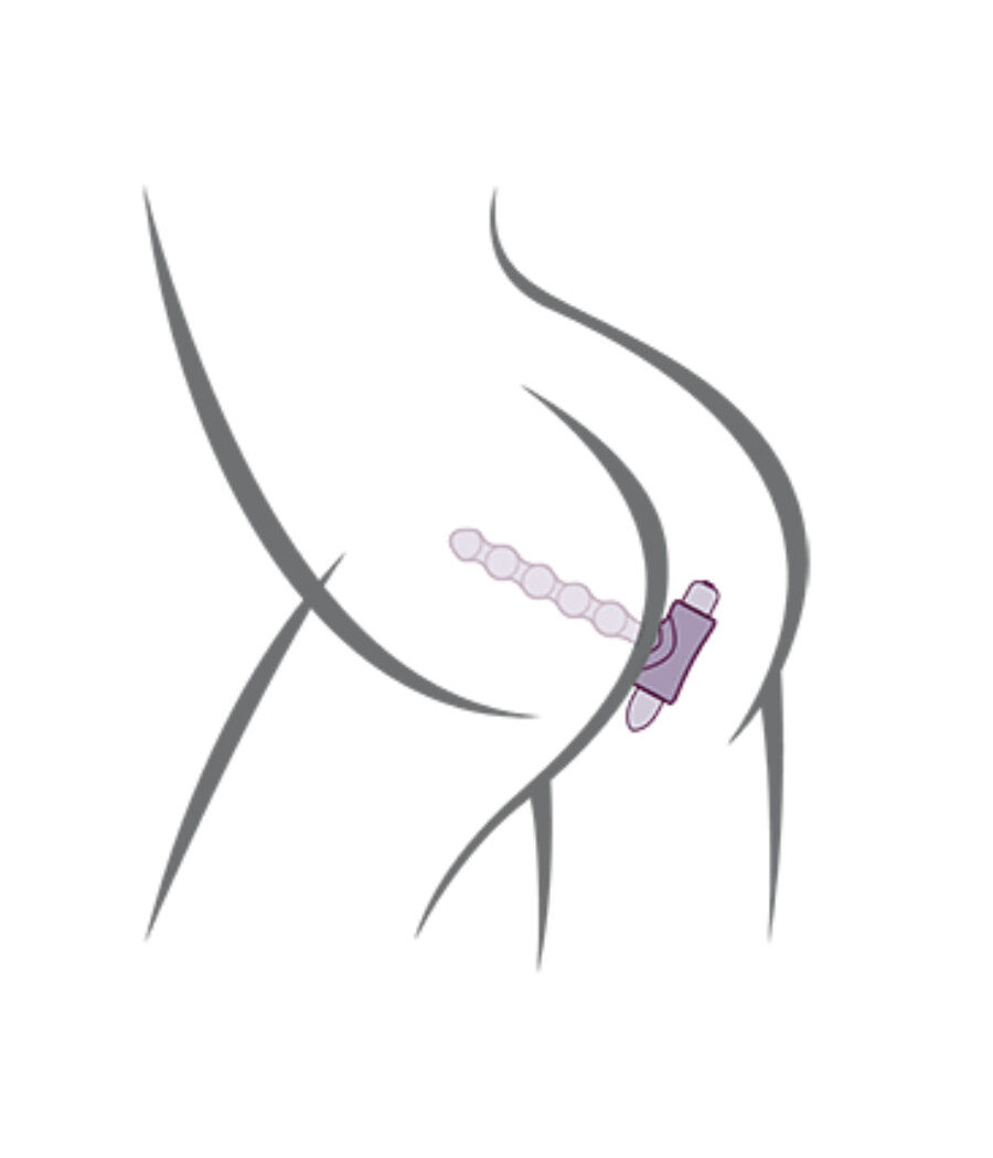 ROCKS-OFF - PETITE SENSATIONS PEARLS PLUG ANALE VIBRATORE NERO